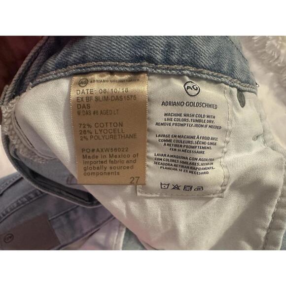 NWT AG Ex-Boyfriend Slim Slouchy Slim Sz 27 - Picture 11 of 12